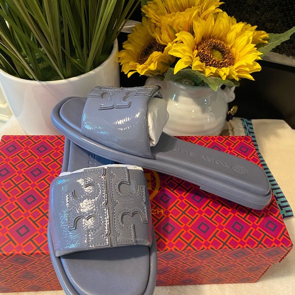 TORY BURCH DOUBLE T SPORT SLIDE - Picture 2 of 8